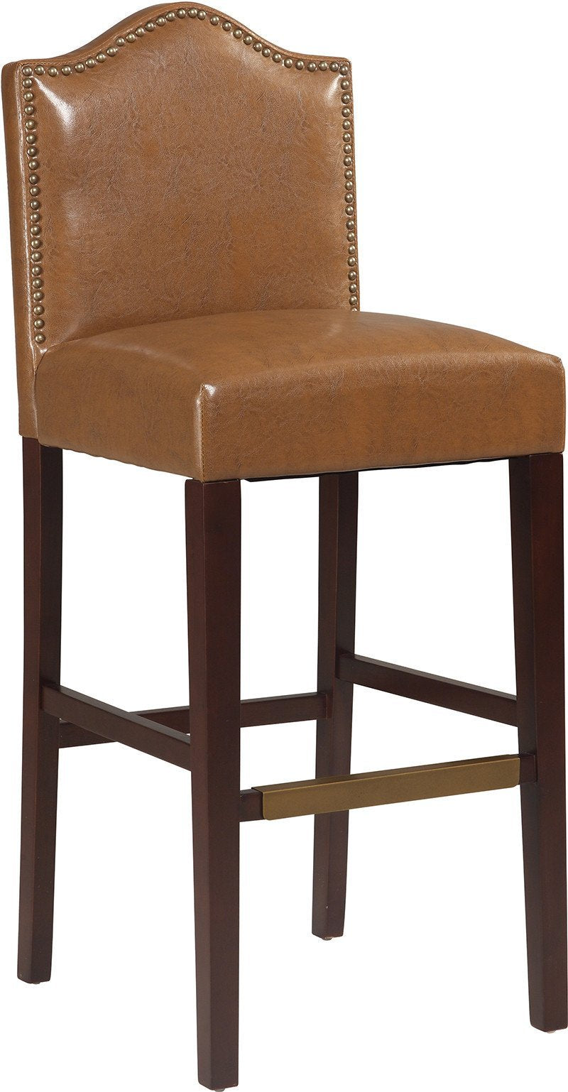 Linon 022604rus01u Manor Bar Stool Russet