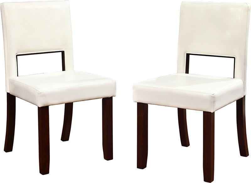 Linon 14052wht02u Vega White Dining Chairs