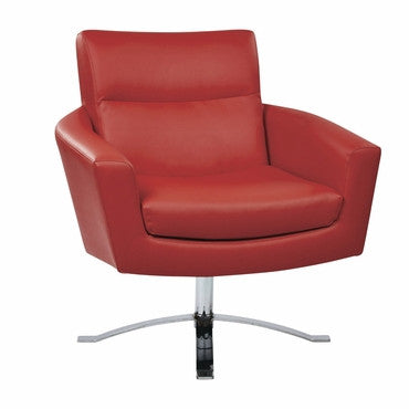 Ave Six Nva51-u9 Nova Chair With Red Faux Leather By Ave 6