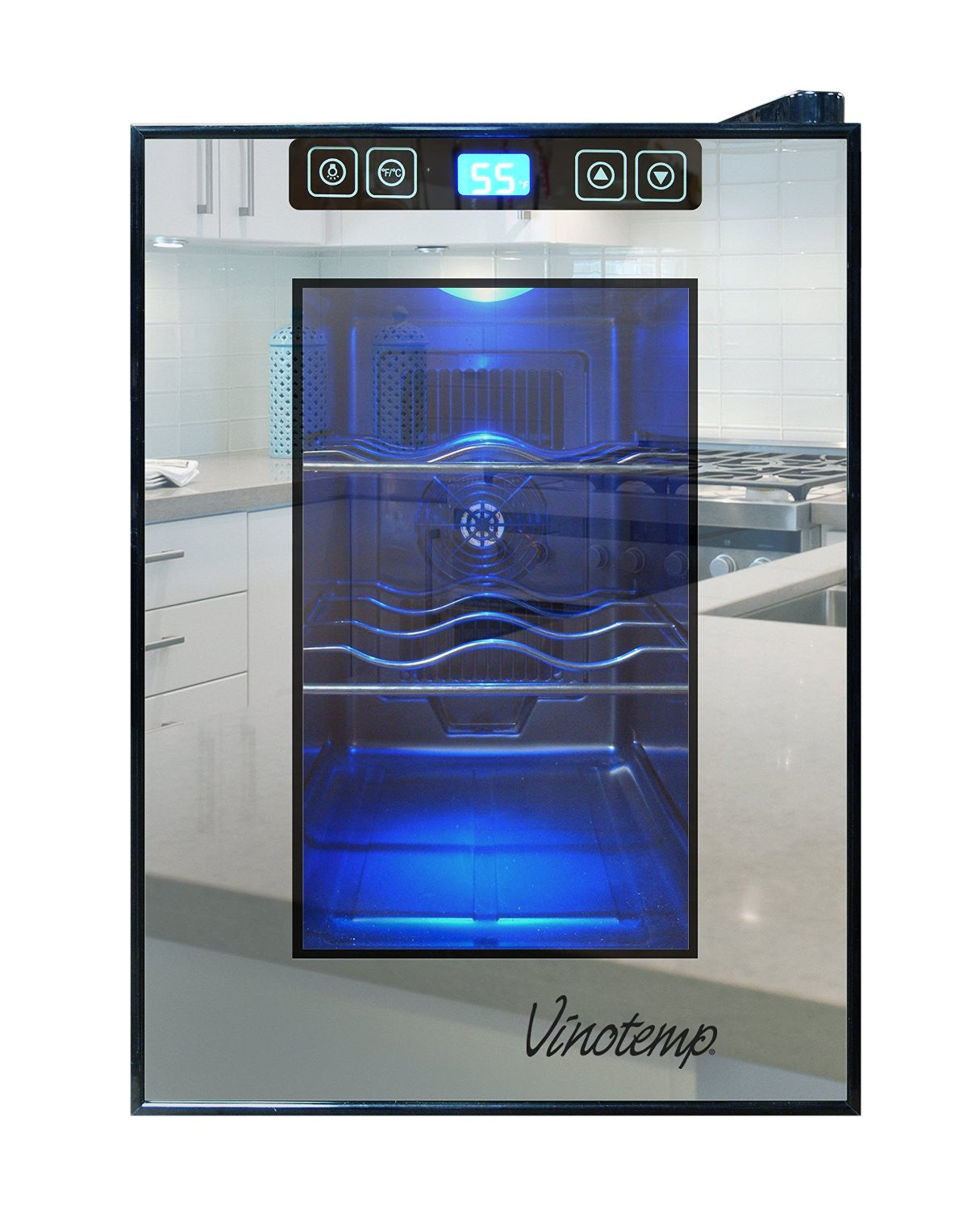 Vinotemp Vt-6tsbm 6-bottle Mirrored Thermoelectric Wine Cooler