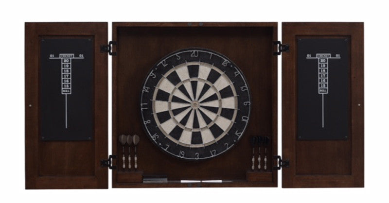 American Heritage Billiard 300801 Turin Dart Board Cabinet Set