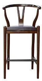 Boraam 52029 29" Wishbone Bar Stool, Cappuccino