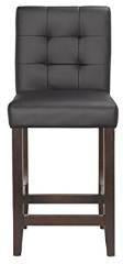 Boraam 82124 24" Lyon Parson Counterstool, Set Of 2, Black