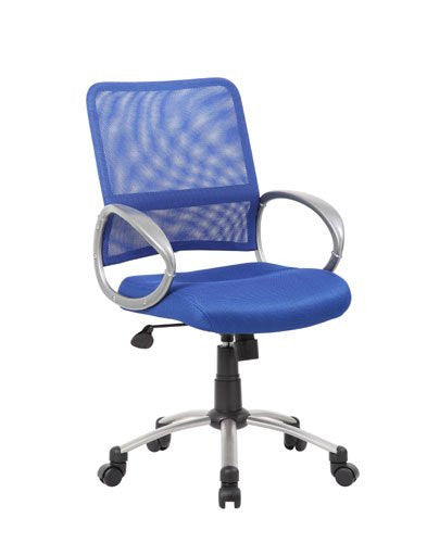 Boss Office Products B6416-be Boss Mesh Back W/ Pewter Finish Task Chair