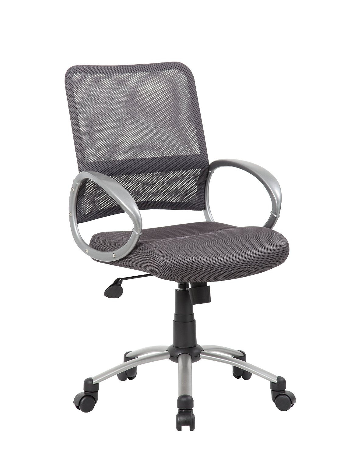 Boss Office Products B6416-cg Boss Mesh Back W/ Pewter Finish Task Chair