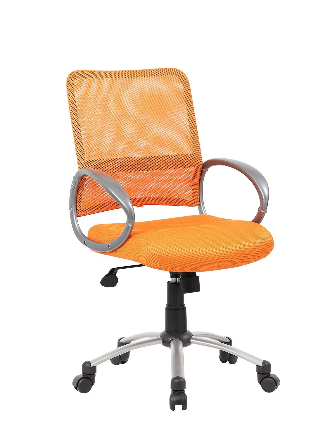 Boss Office Products B6416-or Boss Mesh Back W/ Pewter Finish Task Chair