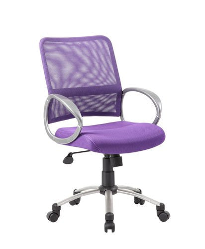 Boss Office Products B6416-pr Boss Mesh Back W/ Pewter Finish Task Chair