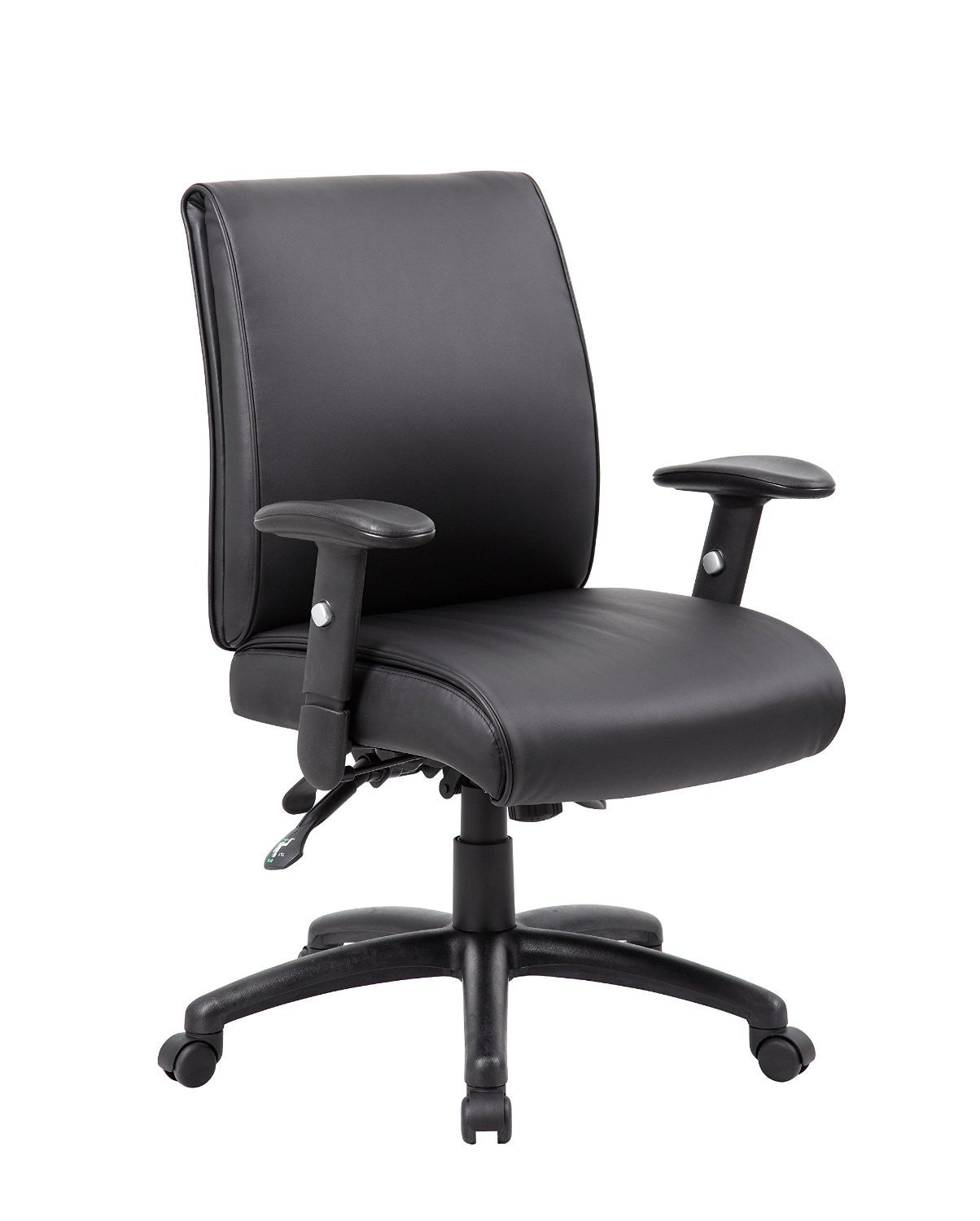 Boss Office Products B716-bk Boss Multi-function Mid Back Executive Chair