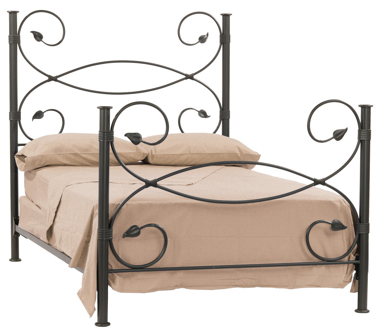 Stone County Ironworks 900-715 Leaf King Bed