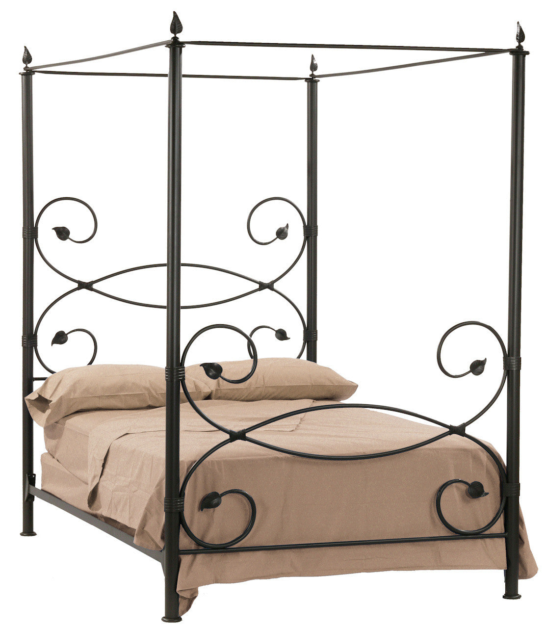 Stone County Ironworks 900-733 Leaf Canopy Queen Bed