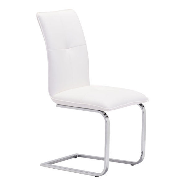 Zuo 100121 Anjou Dining Chair White - Set Of 2