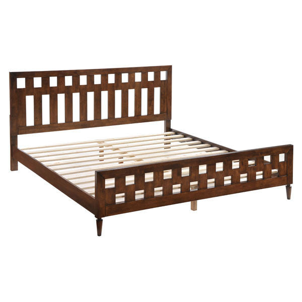 Zuo 800313 La King Bed Walnut