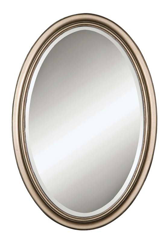 Uttermost 08646 B Petite Manhattan Oval Champagne Silveru Mirrors