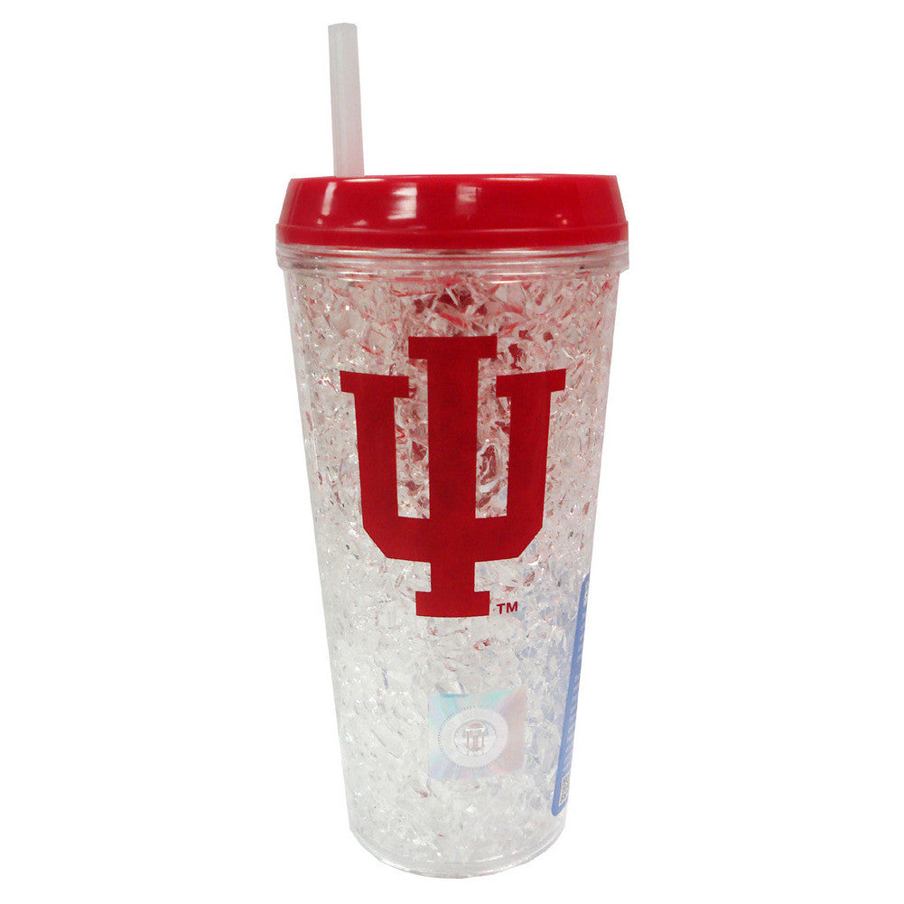 Tumbler With Straw Indiana Hoosiers