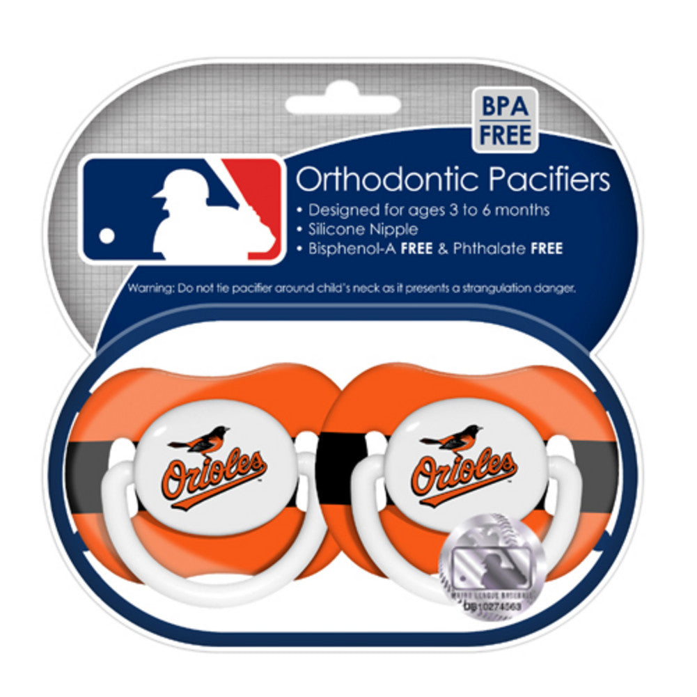 2 Pack Pacifiers - Baltimore Orioles
