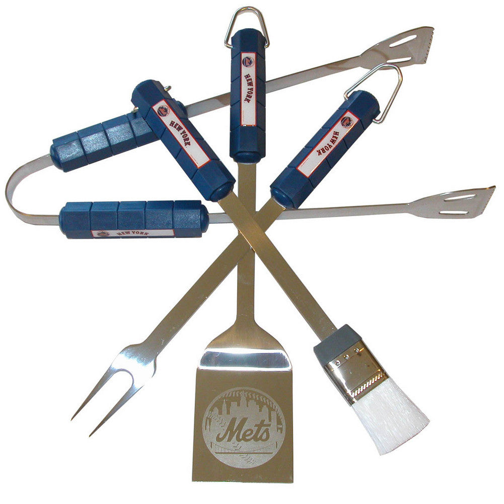 Siskiyou Gifts 4 Piece Bbq Set - New York Mets