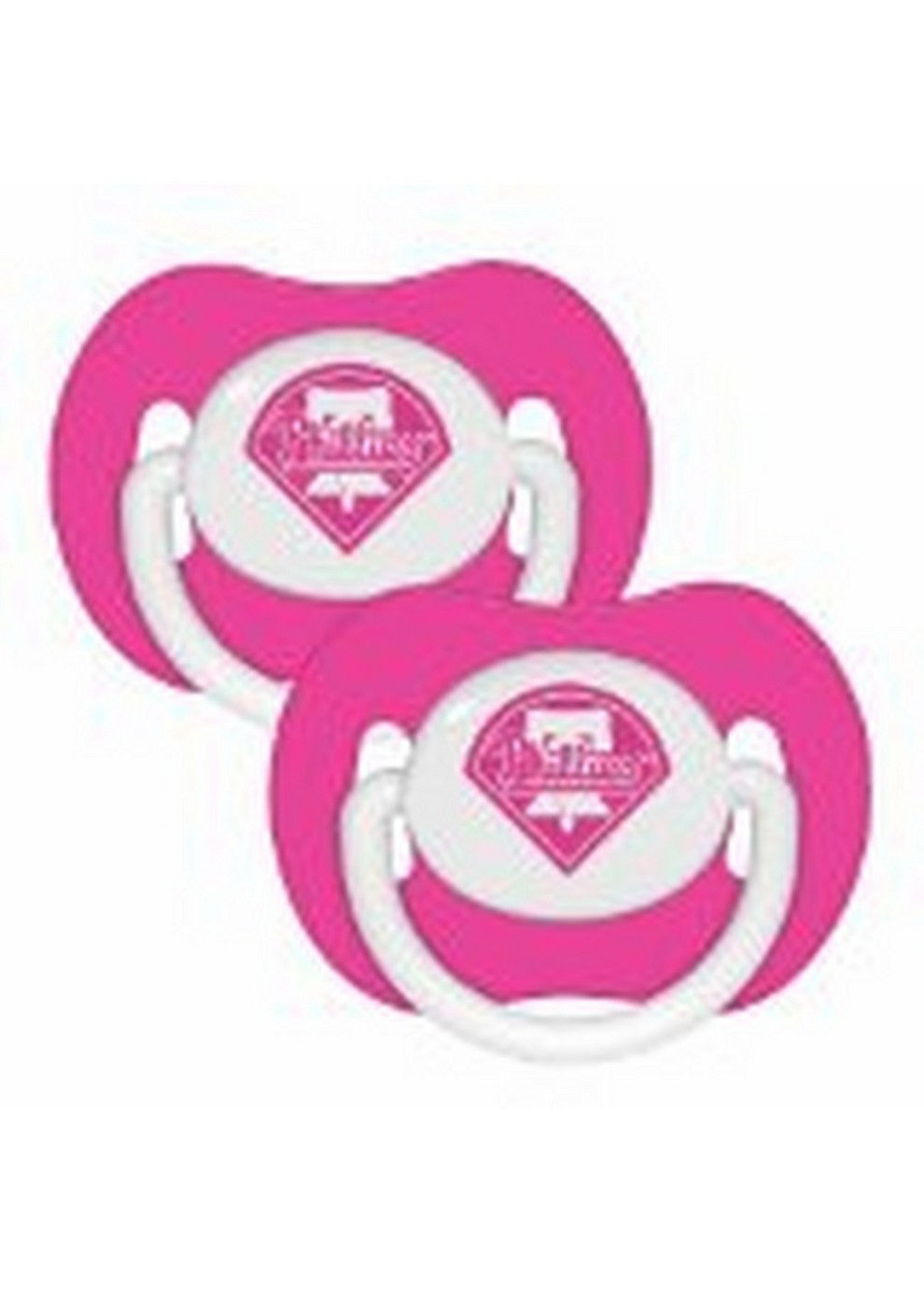 2 Pack Pink Pacifiers - Philadelphia Phillies