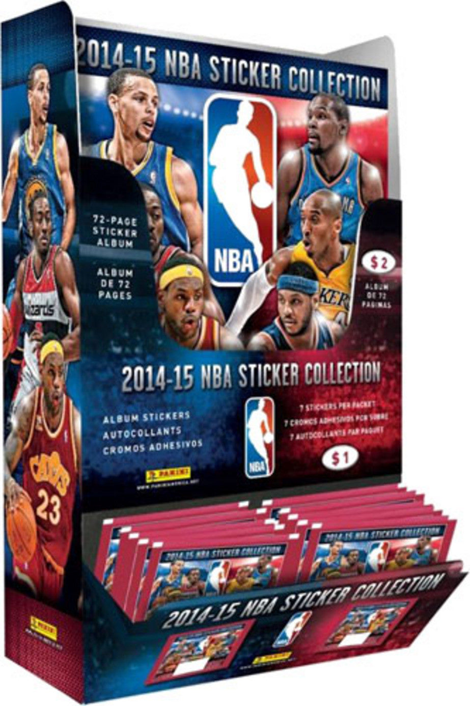 2014/15 Panini Nba Stickers And Album Combo Display