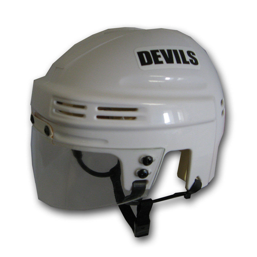 Official Nhl Licensed Mini Player Helmets - New Jersey Devils (white)