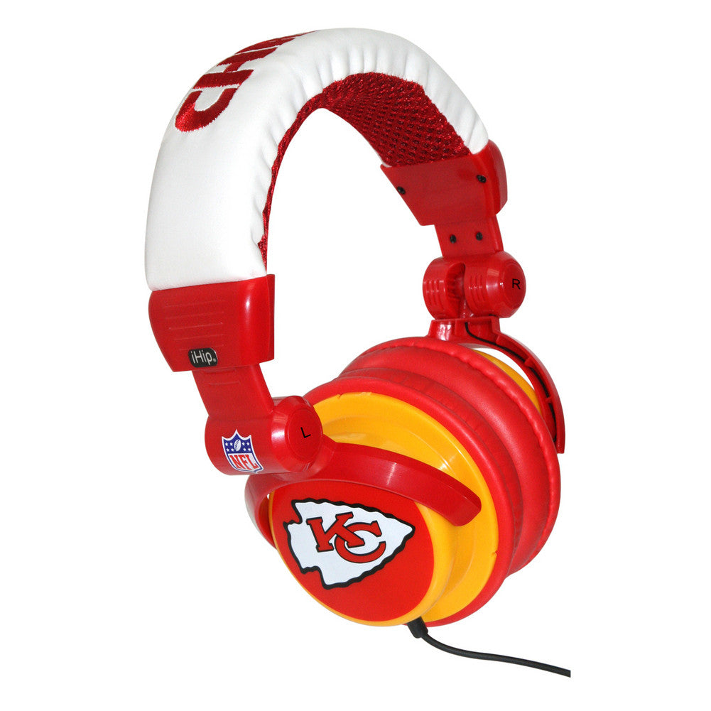 Nfl Team Ihip Logo Dj Headphone - Kansas City Chiefs
