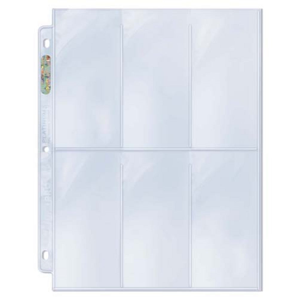 Ultra Pro 6 Pocket (tallcards) Pages (100ct)