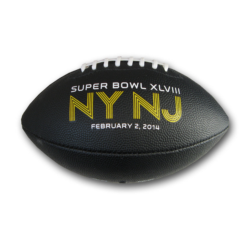 Superbowl 48 Junior Size Rubber Ball With All Over Graphics