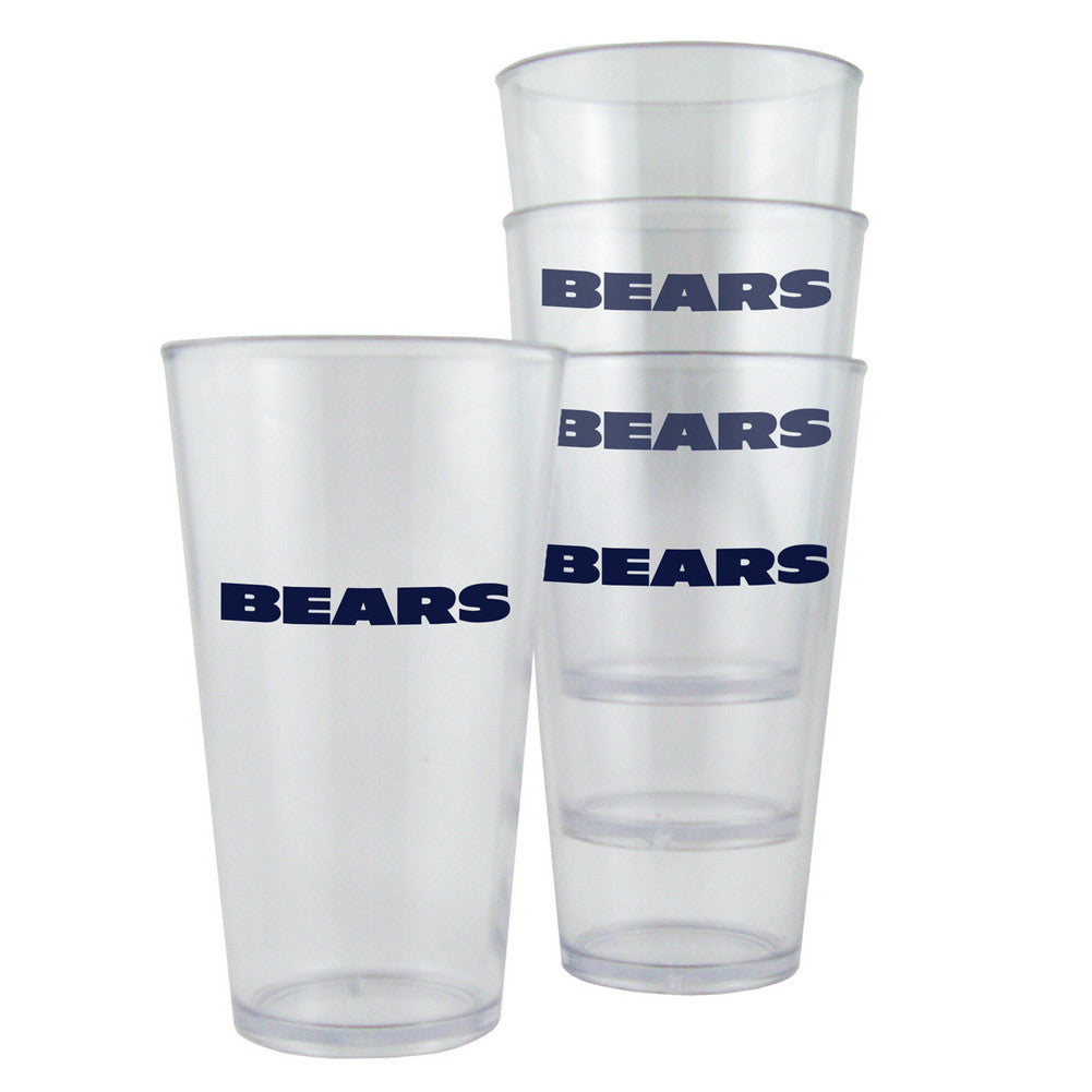 Boelter Plastic Pint Cups 4-pack - Chicago Bears