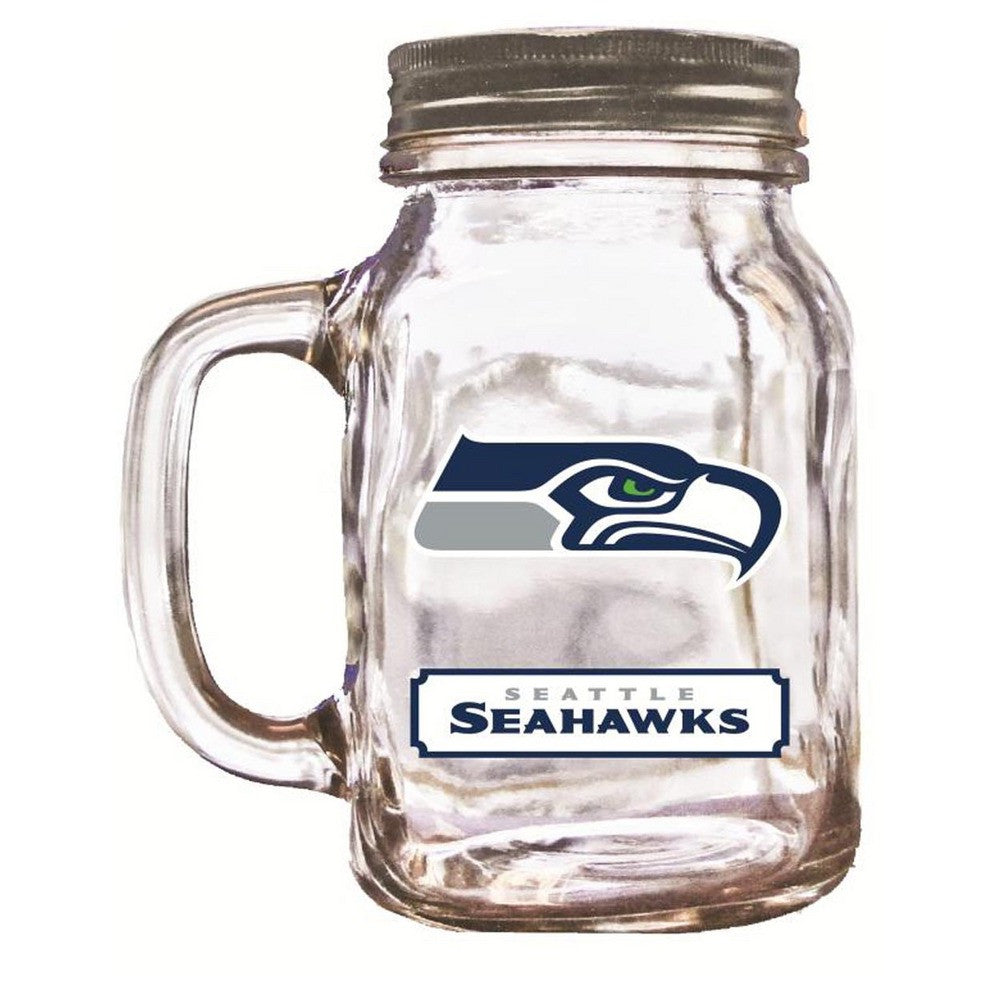 Duckhouse 16 Ounce Mason Jar - Seattle Seahawks