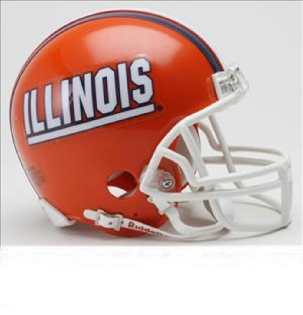 Collegiate Mini Replica Helmet - Illinois