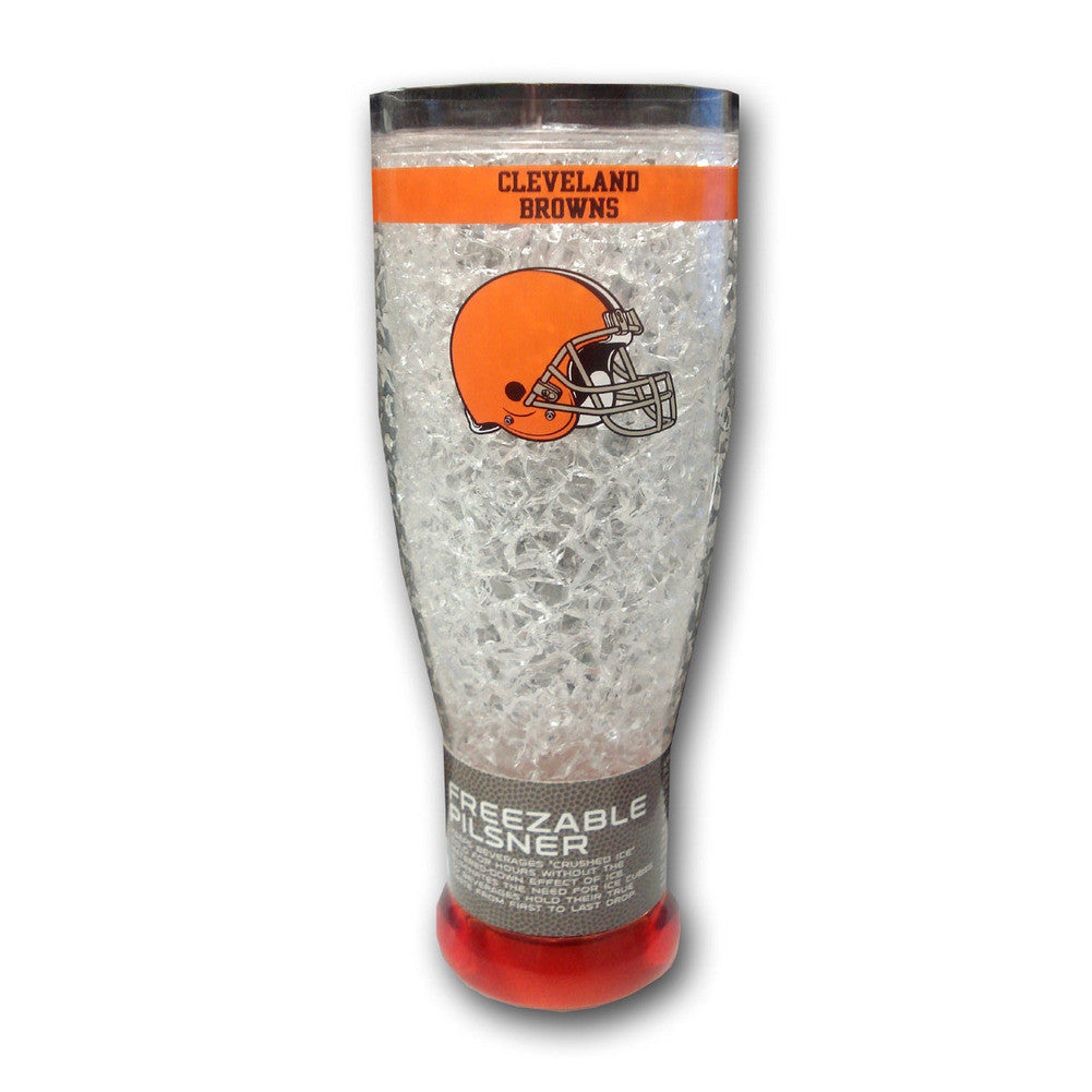 16oz Crystal Freezer Pilsner Nfl - Cleveland Browns