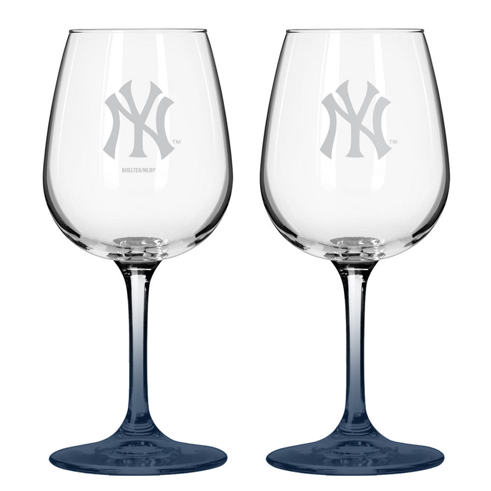 Boelter Wine Glasses 2-pack - New York Yankees