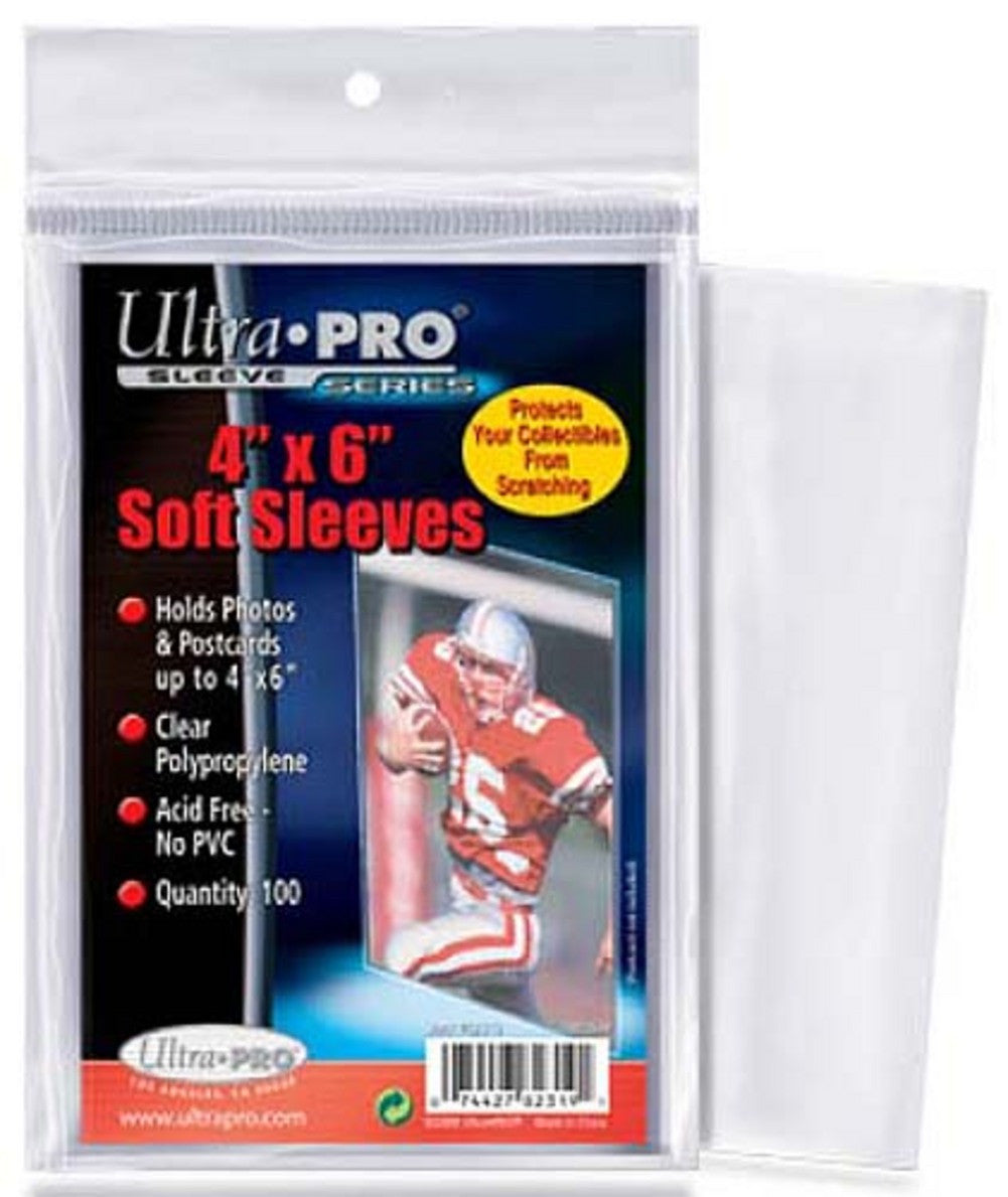 Ultra Pro 4" X 6" Soft Protective Sleeve (100 Sleeves)