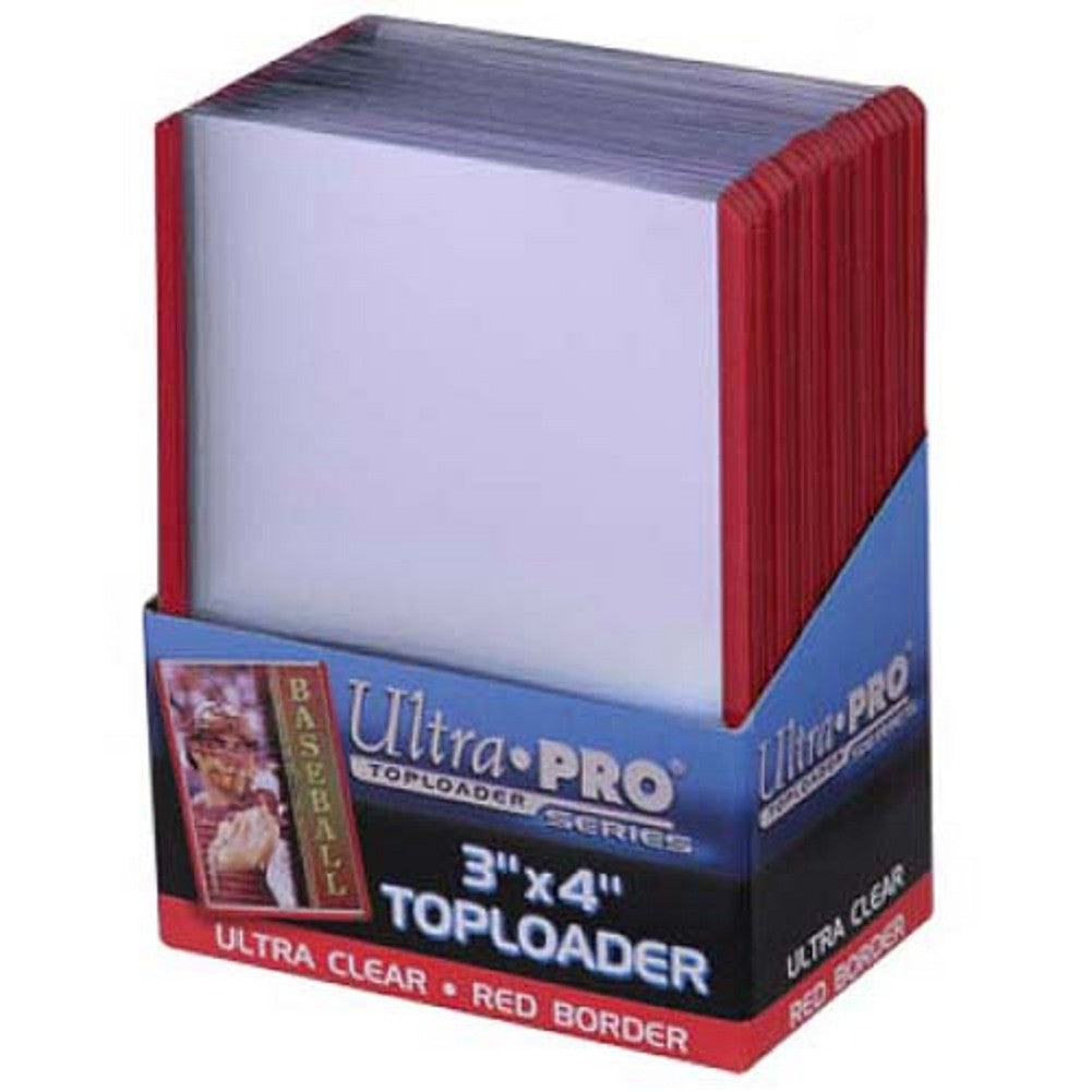 Ultra Pro3x4 Topload Red Border Card Holder (25)