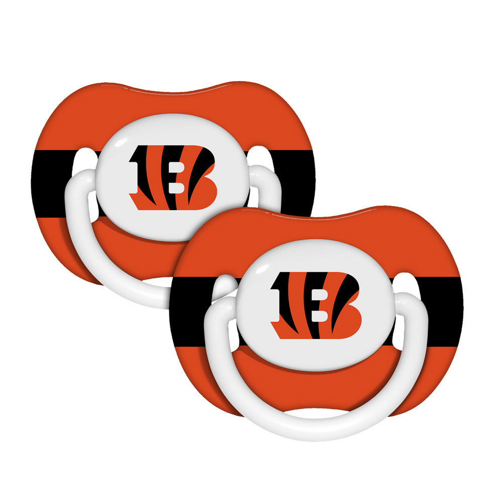 Baby Fanatic 2-pack Pacifiers - Cincinnati Bengals