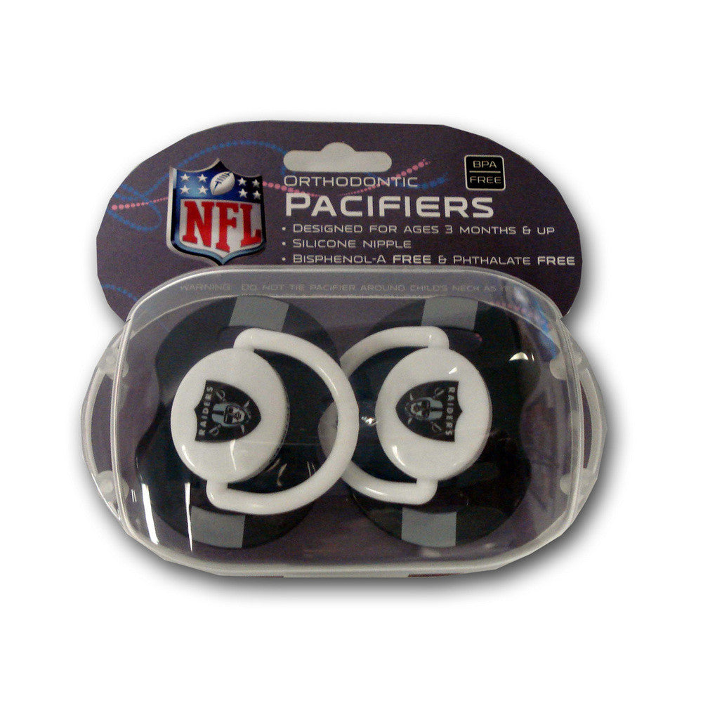 Baby Fanatic 2-pack Pacifiers - Oakland Raiders