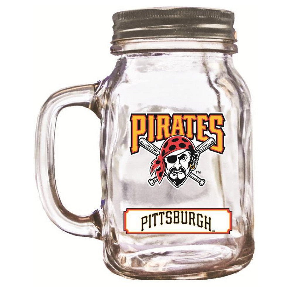 Duckhouse 16 Ounce Mason Jar - Pittsburgh Pirates