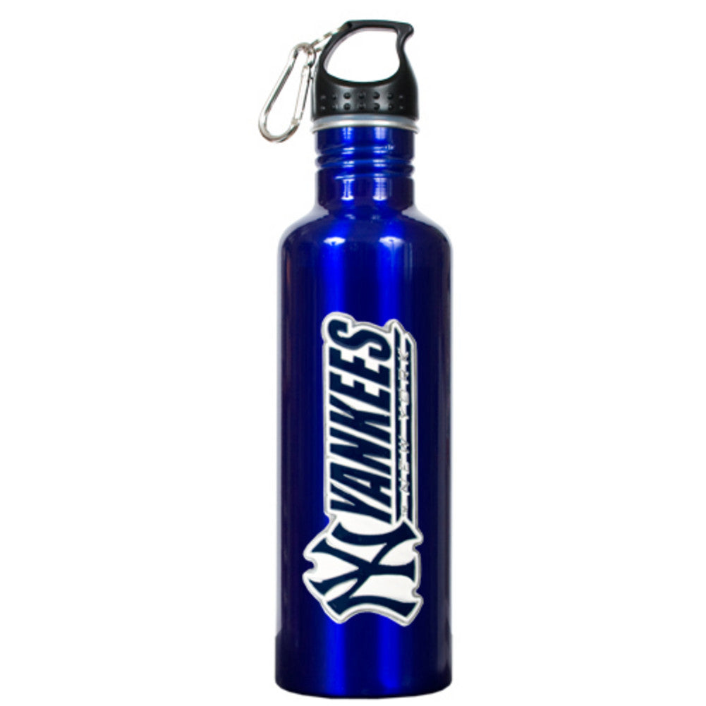 Stainless Steel Water Bottle - New York Yankees Blue