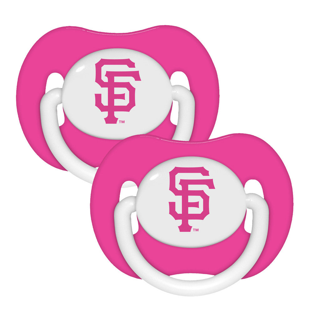 2 Pack Pink Pacifiers - San Francisco Giants