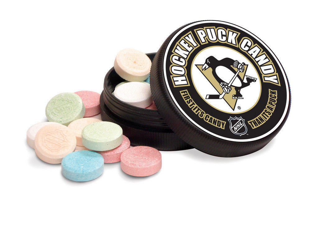 Nhl Pittsburgh Penguins Hockey Puck Candy (display Of 12)