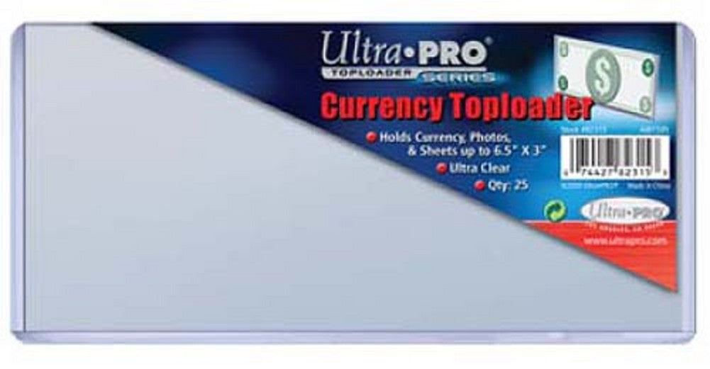 Ultra Pro Currency 6.5x3 Topload 82315