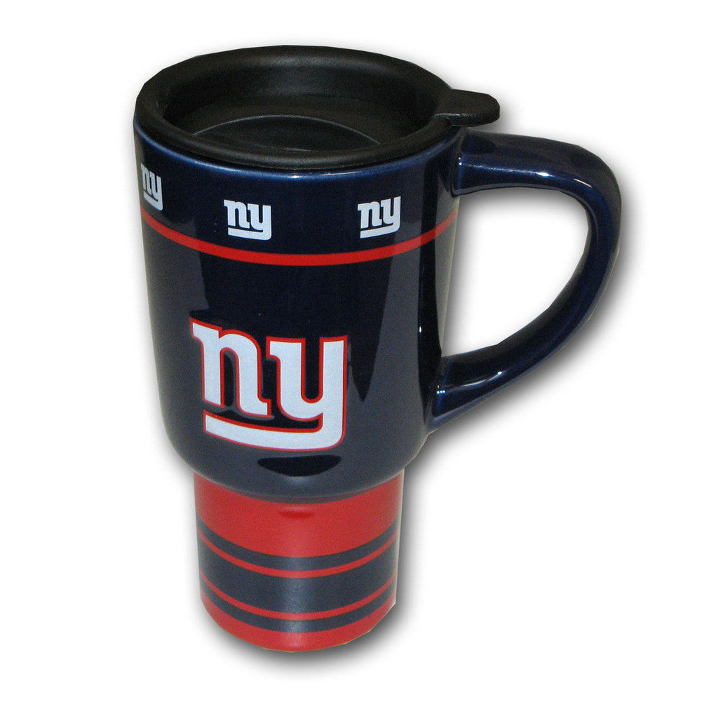 Nfl 15oz Sculpted Travel Mug - New York Giants