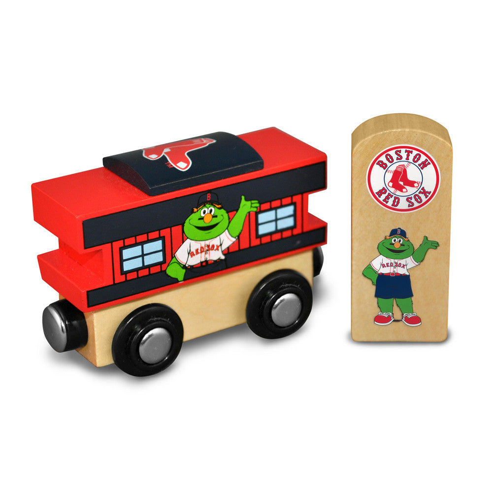 All Star Express Mlb Wood Train - Caboose - Boston Red Sox