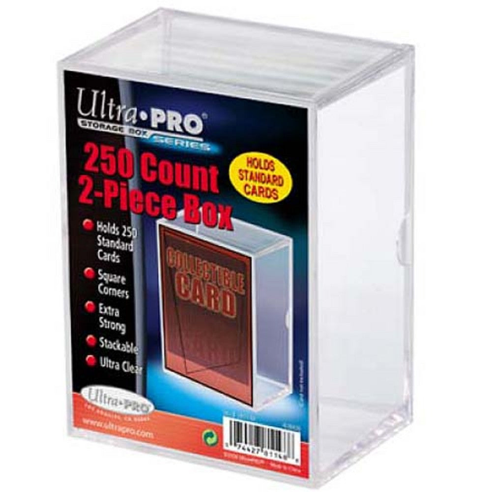 Ultra Pro 250ct 2-piece Plastic Box