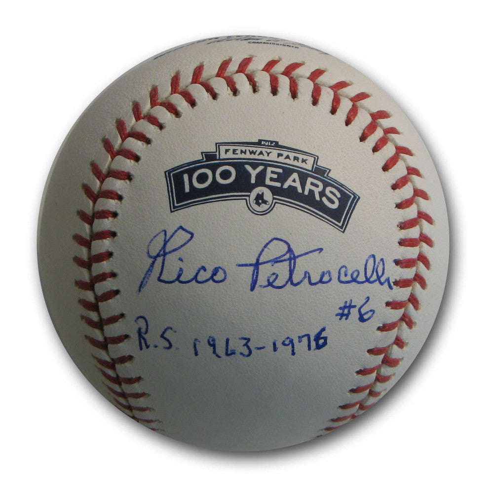 Rico Petrocelli Autographed 100th Anniversary Baseball