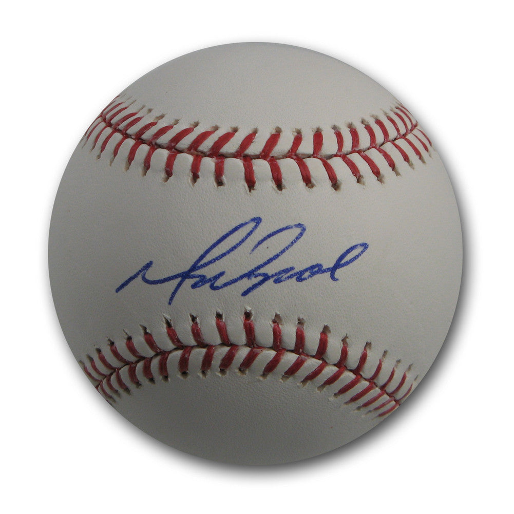 Mike Napoli Autographed Mlb Baseballl.