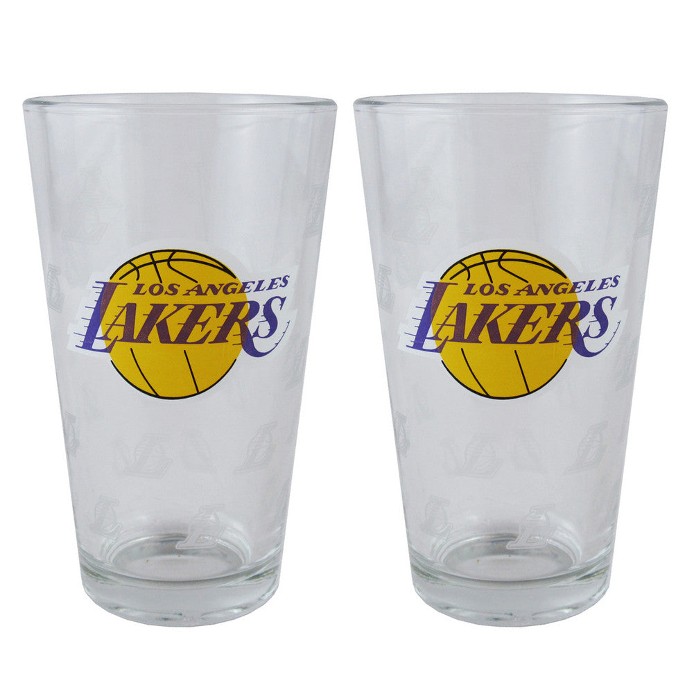 Boelter Pint Glass 2-pack - Los Angeles Lakers