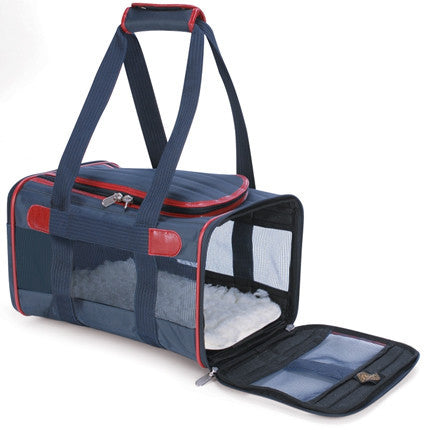 Sherpa 55534 Original Deluxe Pet Carrier Navy/red (small)
