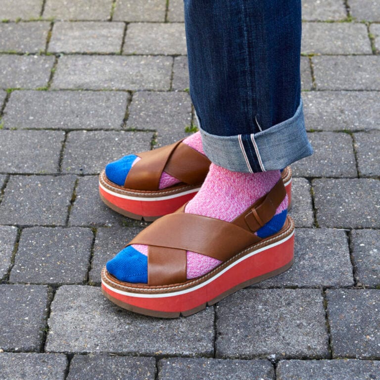 Genevieve Sweeney Socks worn with sandals