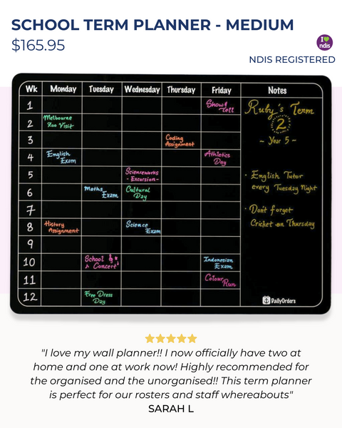 School Term Wall Planner