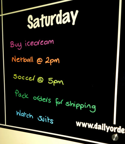 daily orders weekly planning board bright liquid chalk markers